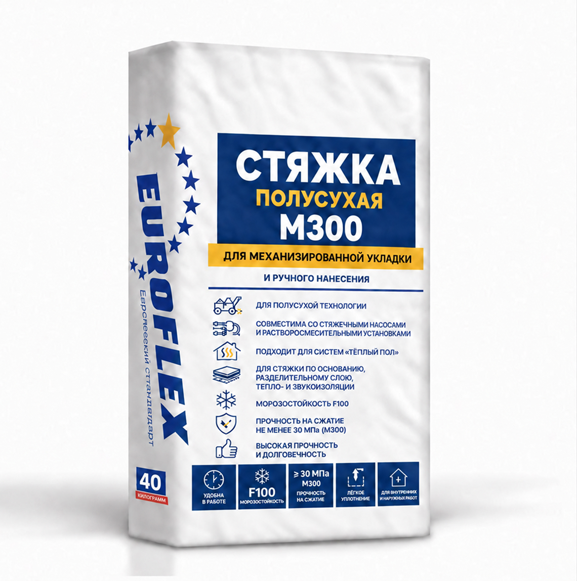 Полусухая стяжка М300