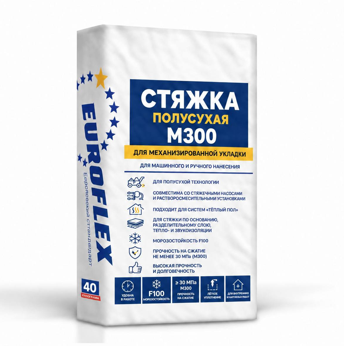 Полусухая стяжка М300